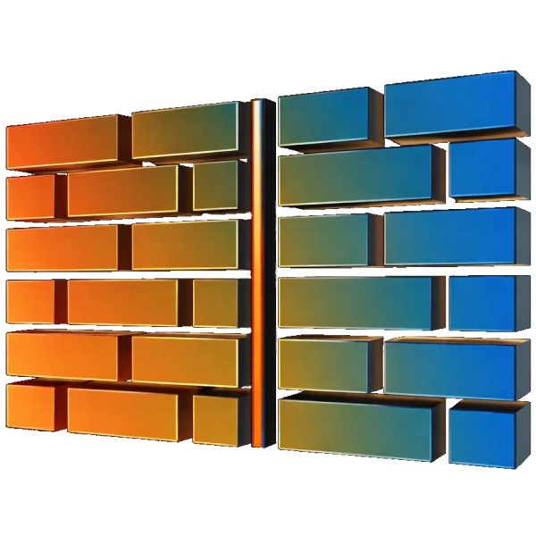 3D ikon der viser dilatationsfuger til erhvervsbyggeri og betonelementer